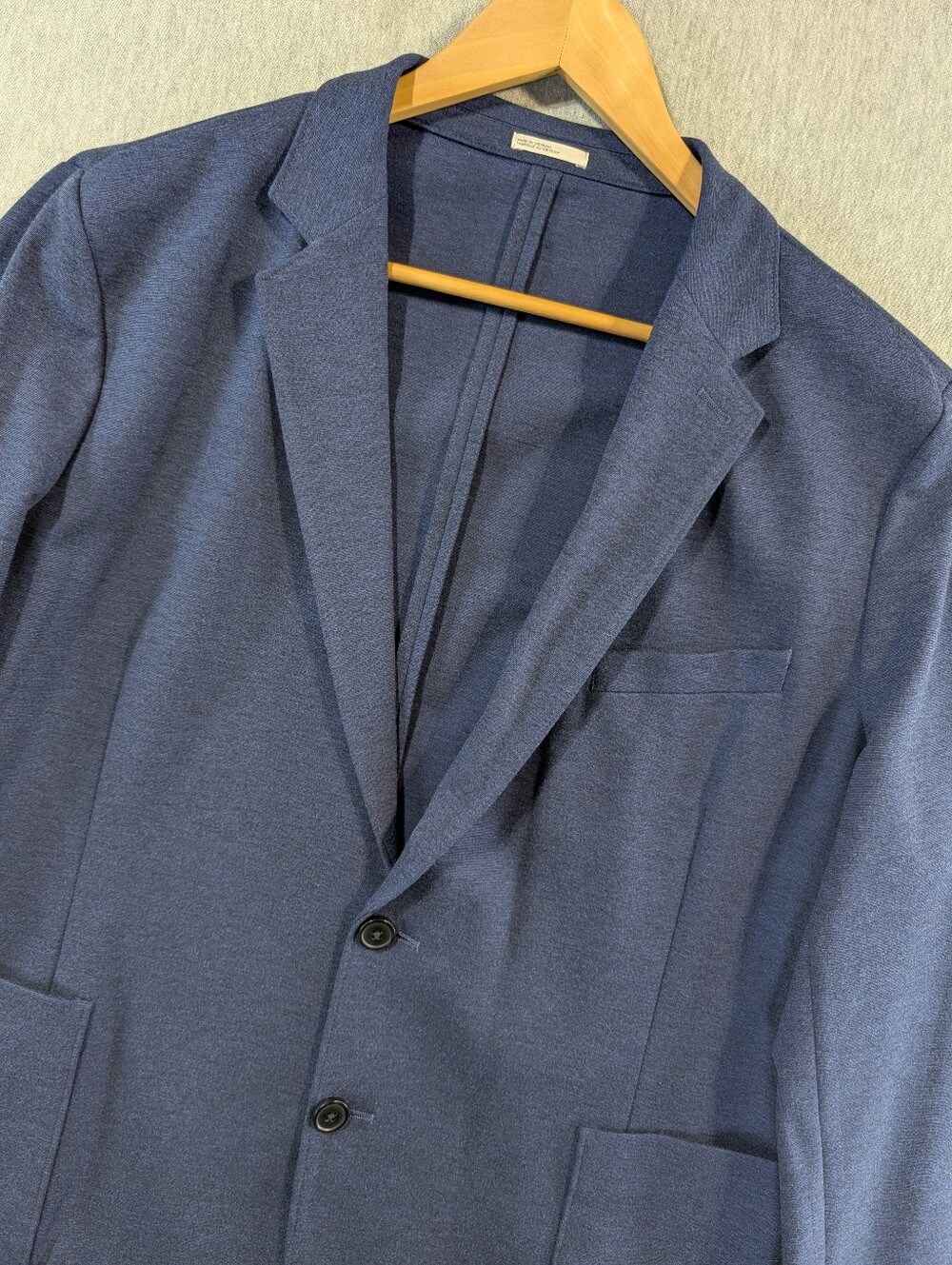 Nordstrom Rack Blazer Sport Coat Men's XL Extra Trim Fit Heathered Blue 2 Button